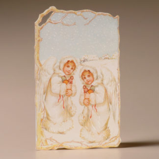 Nostalgic Christmas Card - Child Angels